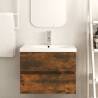 Sink Cabinet Smoked Oak 60x38.5 cm - Stylish Bathroom Storage