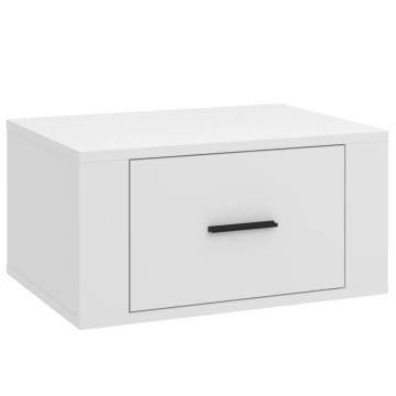 Stylish Wall-Mounted Bedside Cabinets - 2 pcs White 50x36 cm