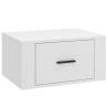 Stylish Wall-Mounted Bedside Cabinets - 2 pcs White 50x36 cm