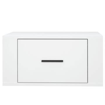 Stylish Wall-Mounted Bedside Cabinets - 2 pcs White 50x36 cm