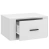 Stylish Wall-Mounted Bedside Cabinets - 2 pcs White 50x36 cm