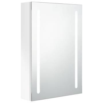 LED Bathroom Mirror Cabinet - Shining White 50x13x70 cm