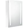 LED Bathroom Mirror Cabinet - Shining White 50x13x70 cm