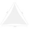 Sunshade Sail Oxford Fabric 3.6m Triangular - White | Hipomarket