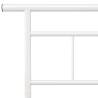 Elegant White Metal Bed Frame 180x200 cm Super King