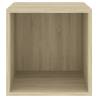 Sonoma Oak Wall Cabinets 2 pcs - Durable & Stylish Storage