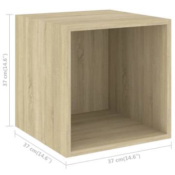 Sonoma Oak Wall Cabinets 2 pcs - Durable & Stylish Storage