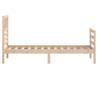 Solid Wood Bed Frame 100x200 cm - Timeless Design