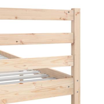 Solid Wood Bed Frame 100x200 cm - Timeless Design