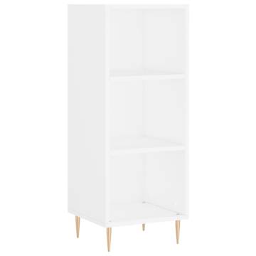 Elegant Highboard White | 34.5x32.5x180 cm Engineered Wood