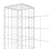 U-Shape Gabion Basket with 5 Posts - Durable Iron Design