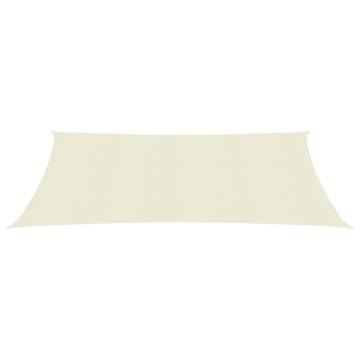 Sunshade Sail 160 g/m² Cream 2.5x4 m | HDPE Outdoor Shade