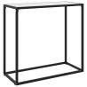 Console Table White 80x35x75 cm Tempered Glass Colour white Size 80 x 35 x 75 cm Quantity in Package 1 Model without feet 