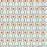 Noordwand Wallpaper Good Vibes Hexagon Pattern - Green & Orange