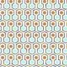 Noordwand Wallpaper Good Vibes Hexagon Pattern - Green & Orange