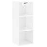 Stylish Highboard High Gloss White | 34.5x32.5x180 cm