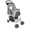 Folding Pet Stroller for Dogs and Cats in Grey - HipoMarket