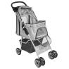 Folding Pet Stroller for Dogs and Cats in Grey - HipoMarket