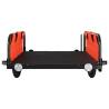 Bike Trailer Orange Oxford Fabric & Iron for All Transport Needs