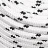 Braided Boat Rope White 12mm x 25m - Durable Polyester Rope