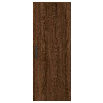 Stylish Highboard Brown Oak - 34.5x34x180 cm | HipoMarket