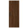 Stylish Highboard Brown Oak - 34.5x34x180 cm | HipoMarket