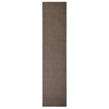 Sisal Rug for Scratching Post - Brown 80x350 cm