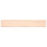 Wall Shelf 180x30x(2-4) cm Untreated Solid Oak | HipoMarket