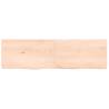 Rustic Wall Shelf - Solid Oak 140x40x(2-4) cm | HipoMarket