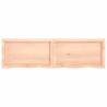 Rustic Wall Shelf - Solid Oak 140x40x(2-4) cm | HipoMarket