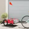 Bike Trailer Red Oxford Fabric and Iron Colour red Size 126 x 63 x 36 cm 