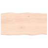 Solid Wood Oak Live Edge Table Top 100x50x2 cm | HipoMarket