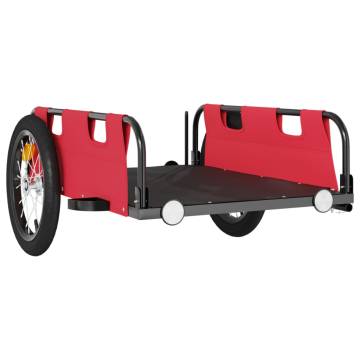 Red Bike Trailer | Durable Oxford Fabric & Iron Design