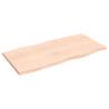 Solid Wood Oak Live Edge Table Top 100x50x2 cm | HipoMarket