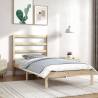 Bed Frame Solid Wood Pine 100x200 cm Colour natural Size 100 x 200 cm 