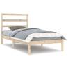 Solid Wood Pine Bed Frame 100x200 cm - Modern & Sturdy