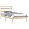 Solid Wood Pine Bed Frame 100x200 cm - Modern & Sturdy