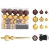 150 cm Pre-lit Christmas Tree with Ball Set - Hipomarket