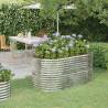 Garden Raised Bed Powder-coated Steel 152x80x68 cm Silver Colour silver Size 152 x 80 x 68 cm Quantity in Package 1 