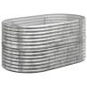 Garden Raised Bed Powder-coated Steel 152x80x68 cm - Silver