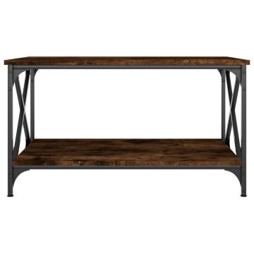 Elegant Smoked Oak Coffee Table - 80x50x45 cm