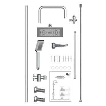 EISL EASY COOL Chrome Overhead Shower Set - Perfect for Wellness