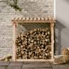 Solid Wood Firewood Rack - 108x64.5x109 cm | HipoMarket