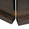 Dark Brown Solid Wood Bathroom Countertop - 140x40 cm