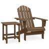 Garden Adirondack Chair with Table Solid Fir Wood Brown Colour brown Number of 1 