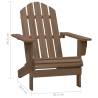 Garden Adirondack Chair & Table - Solid Fir Wood Brown