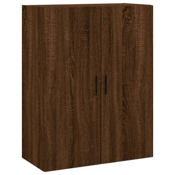 Stylish Highboard Brown Oak | 69.5x34x180 cm | Hipomarket