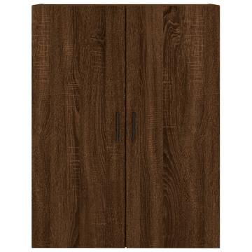 Stylish Highboard Brown Oak | 69.5x34x180 cm | Hipomarket