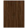 Stylish Highboard Brown Oak | 69.5x34x180 cm | Hipomarket