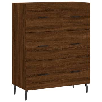 Stylish Highboard Brown Oak | 69.5x34x180 cm | Hipomarket